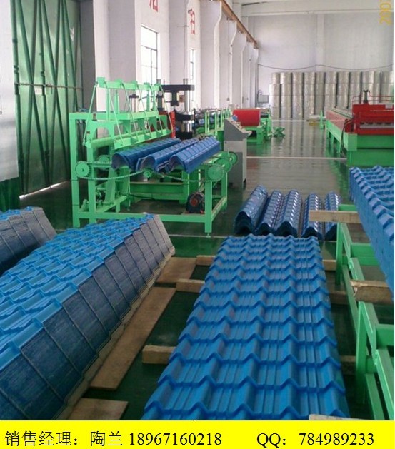 仿古彩钢琉璃瓦