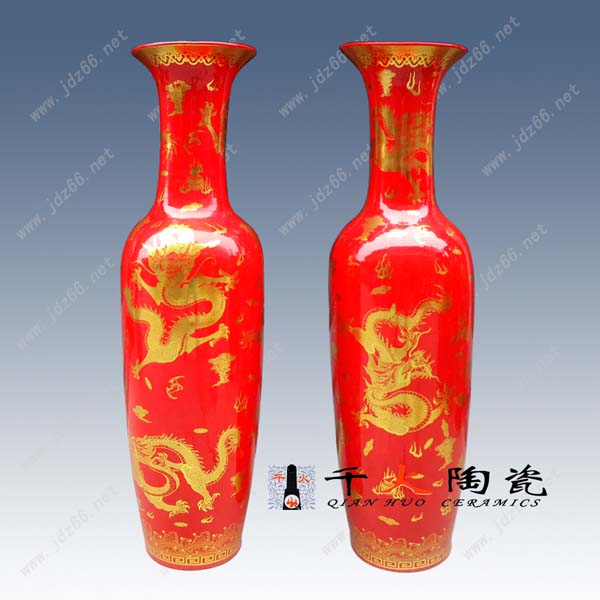 中国红瓷器中国红瓷缸中国红纪念盘景德镇红瓷