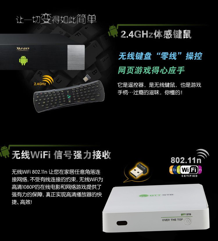 android TV BOX高清播放器批发