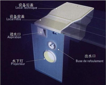 戴思乐嵌入式游泳池过滤器PFI180