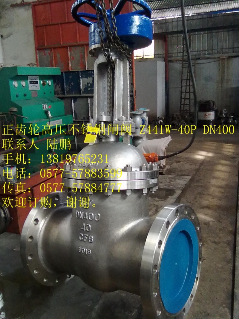 正齿轮不锈钢闸阀Z441W-40P DN400