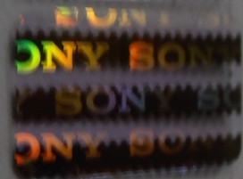 电子产品防伪标签SONY数码笔记本防伪标签