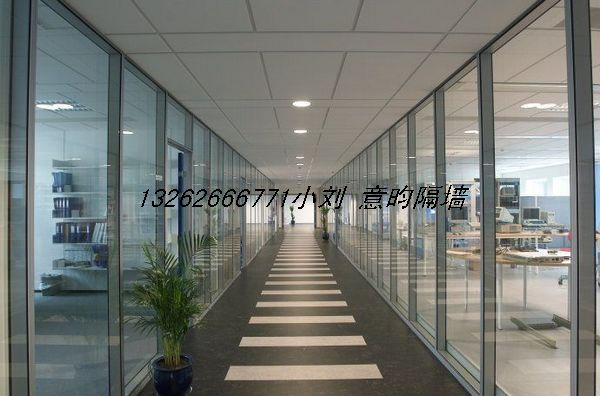 上海【优沃】办公室玻璃隔断100满意双层玻璃隔断