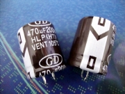 200V牛角電解電容器-GD电容