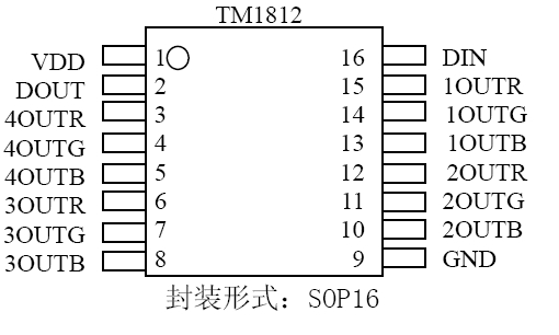 低价TM1812天微护栏管外控IC
