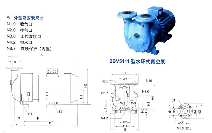福建真空泵、2BV5系列水环真空泵
