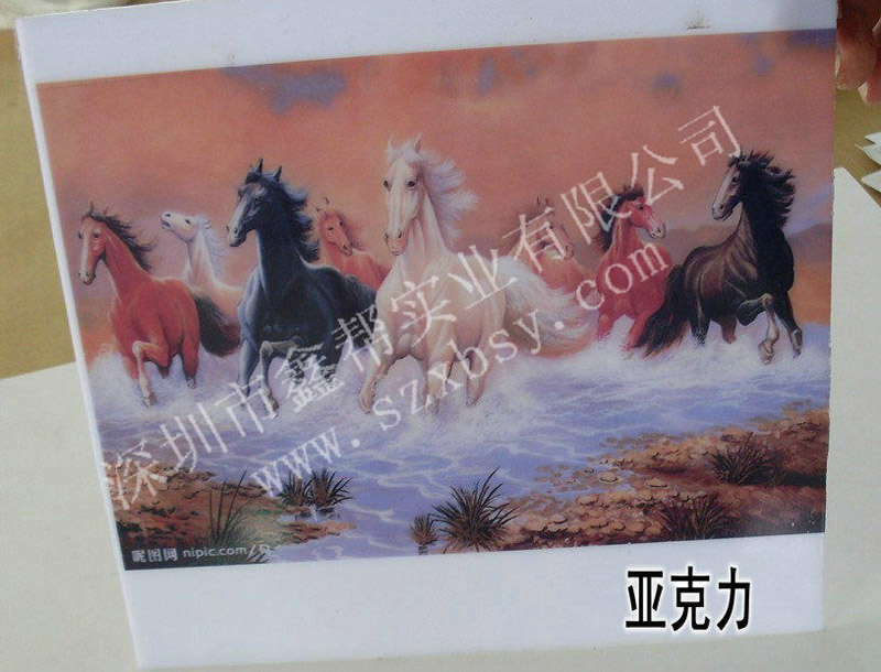 亚克力面板山水油画万能彩印机