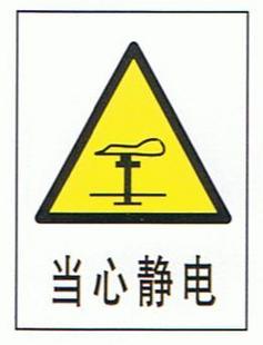 上海PVC-当心静电 安全生产标志牌材质 安全生产标志牌厂家