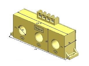 三相三线组合式电流互感器