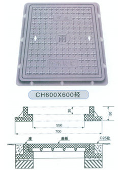 供应树脂复合井盖方形井盖