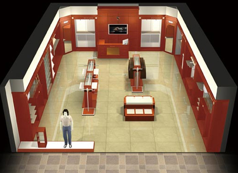 义乌专卖店烤漆柜设计制作义乌展览烤漆柜设计制作郎木展柜厂
