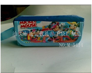 广东厂家迪士尼笔袋 礼品笔袋 米奇笔袋价格 蓝色笔袋定做厂家