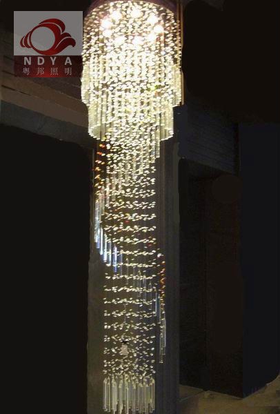 大堂水晶吊灯，工程水晶吊灯，水晶吊灯，水晶吊线灯，水晶蜡烛灯