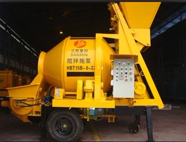 搅拌拖泵厂家--搅拌拖泵价格--小骨科混凝土搅拌拖泵