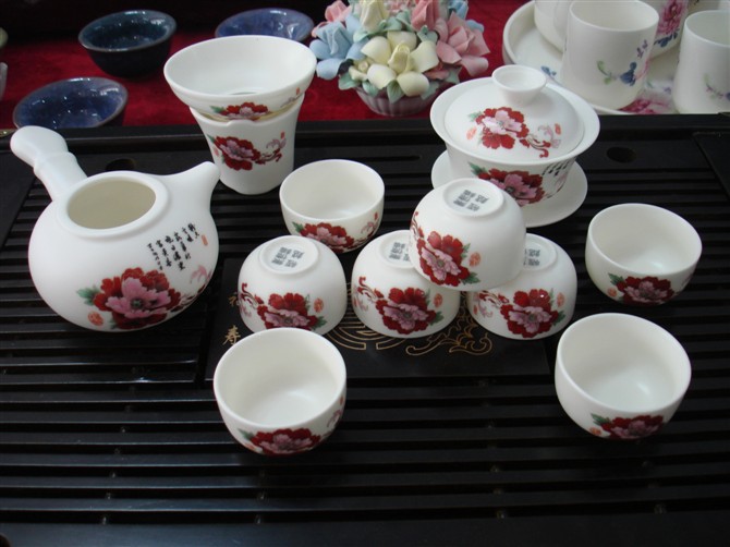 中国江西景德镇陶瓷茶具厂家直销陶瓷茶具商城陶瓷茶具团购