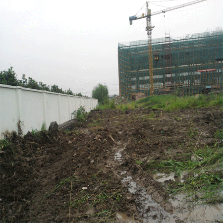 苏州红木家具基坑围护开挖现场