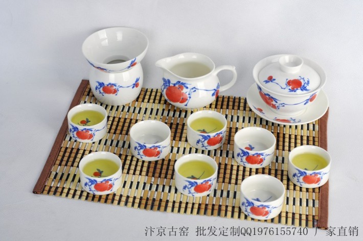 青花茶具定做 青花瓷茶具定做 定做青花茶具 定做青花瓷茶具