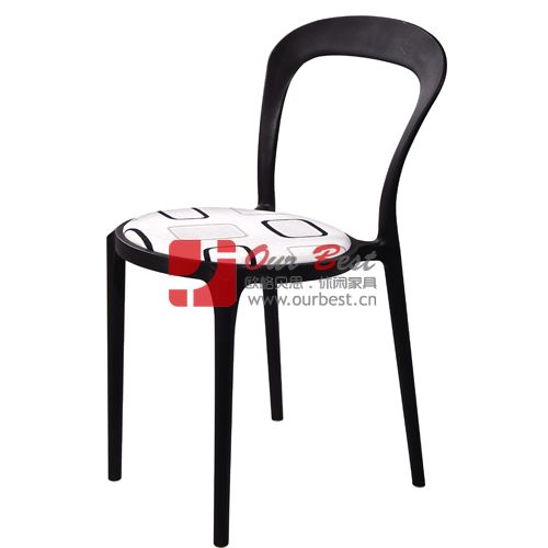 塑料休闲椅 价格低廉 外贸品质 饭厅餐椅 餐桌椅
