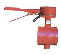 沟槽蝶阀动作部分