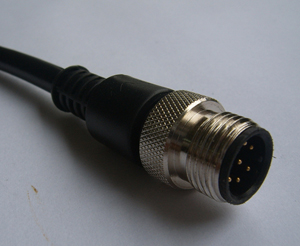 供应M12针式直型带电缆连接器