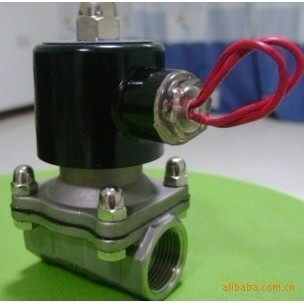 广州北泽生产不锈钢电磁阀二通式，螺纹连接电磁阀，电动阀门