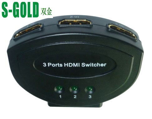 高清HDMI切换器三进一   塑胶壳价格