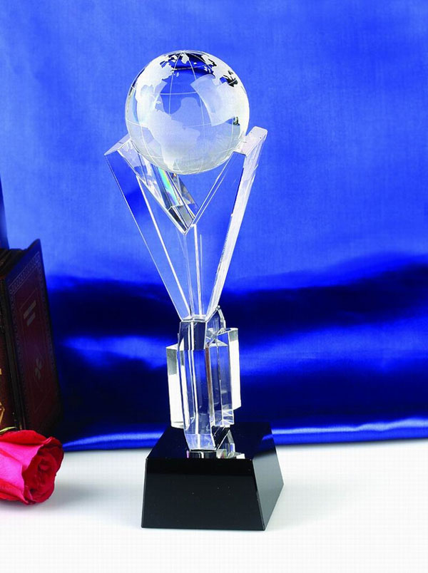 诗歌创作比赛奖杯 原创歌曲竞赛奖杯 上海水晶奖杯