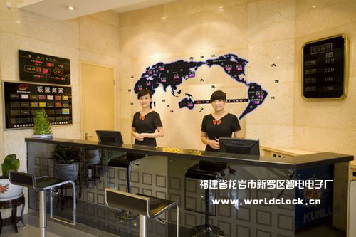 新建酒店工程采购用品-新款世界时钟