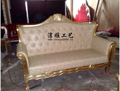 供应实木雕工艺花沙发定制/酒店家具/ktv家具定制
