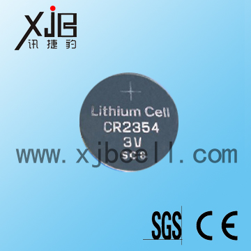 厂家销售CR2354纽扣3V扣式带脚电池