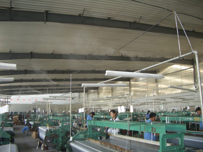 供应纺织厂织带厂棉业喷雾加湿机微雾除尘设备