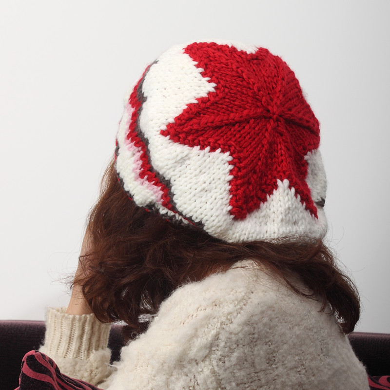 2012新款韩版女孩甜美可爱针织手工帽子