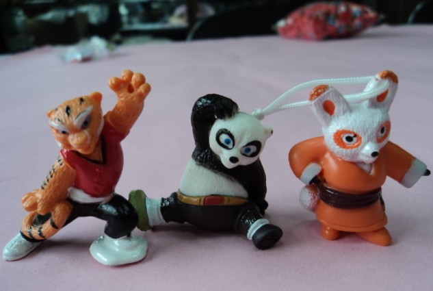 深圳玩具厂家卡通动漫功夫熊猫系列塑胶公仔 玩具批发