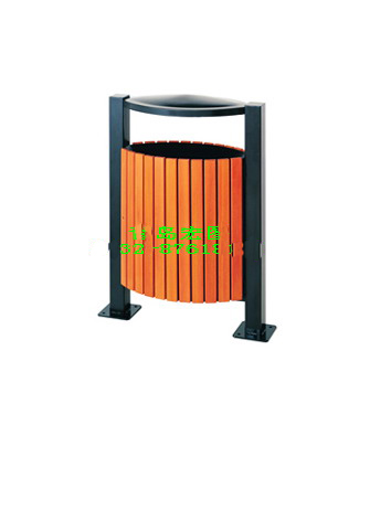 青岛防腐木环卫垃圾桶