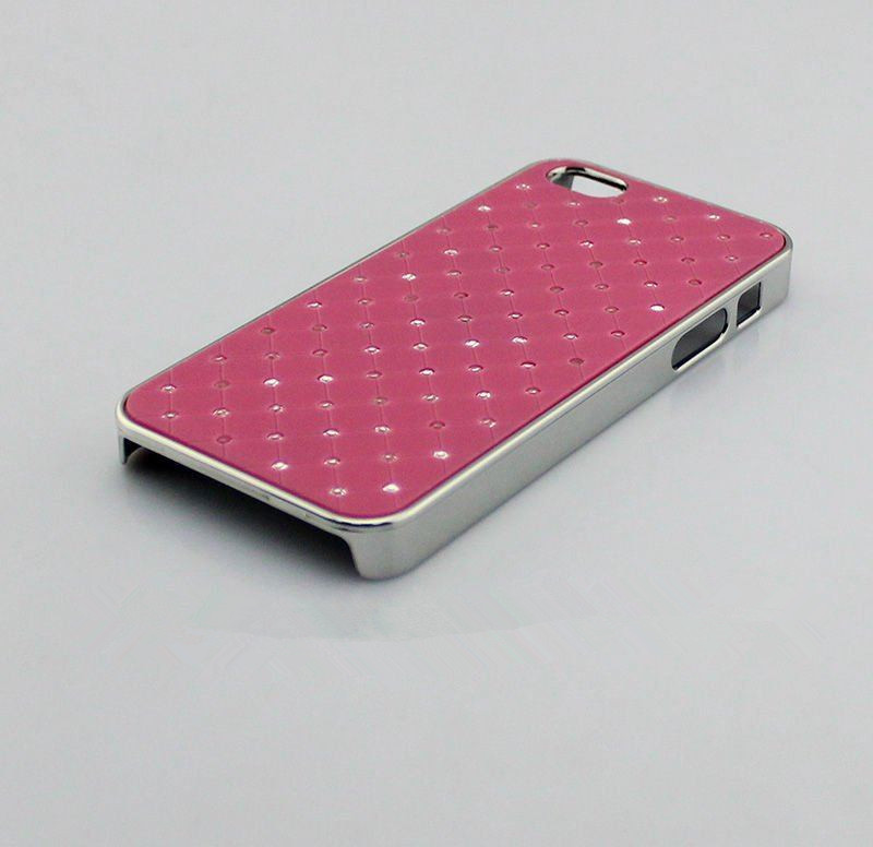 iphone5贴皮手机壳，苹果5G满天星手机套，镶钻手机外壳
