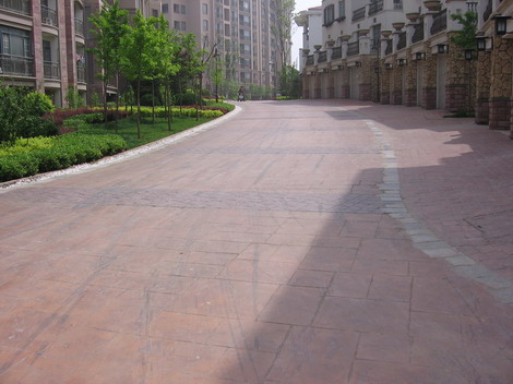 压花路面压印地坪（物流直达全国）文化广场景观工程停车场