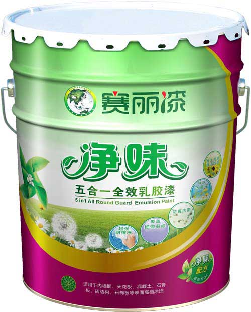 【赛丽漆】南宁内墙环保乳胶漆南宁净味五合一乳胶漆