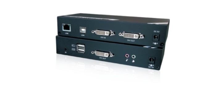 台湾制造(熱賣)KD150AM DVI KVM延长器 支持音频麦克