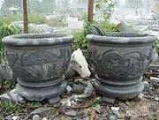 石雕鱼缸花钵，花瓶宝瓶园林景观风水石雕