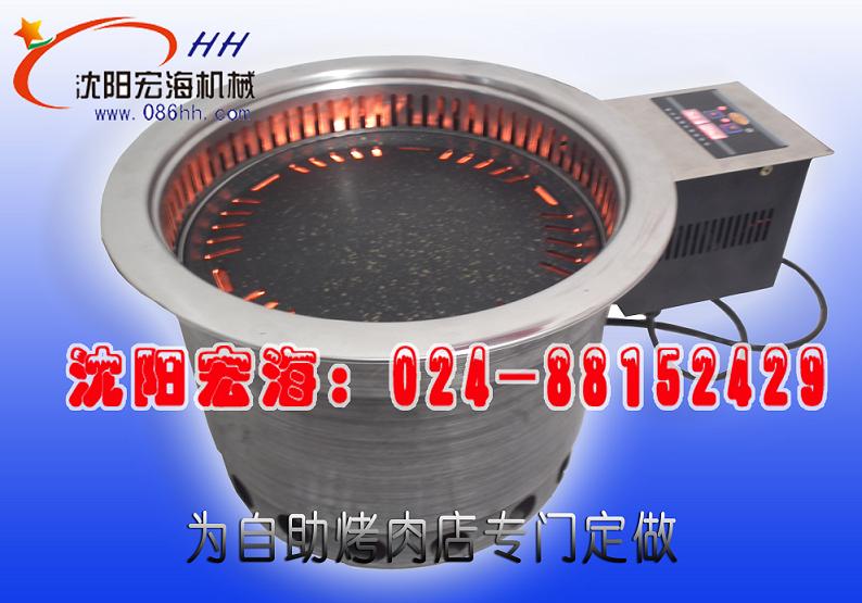 圆形嵌入式自动恒温节能型烧烤炉