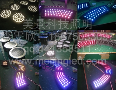 DMX512外控全彩弧形扇形圆形LED地埋灯生产厂家