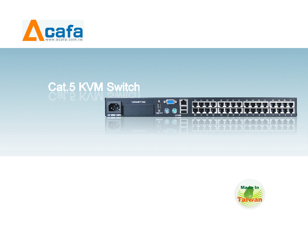 新產品AC132 32口CAT5 KVM切换器IP KVM(台灣製造)