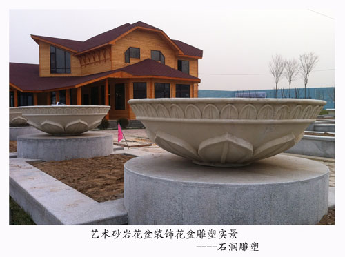 北京喷泉造景流水钵雕塑园林景观雕塑花盆艺术花盆造景制作