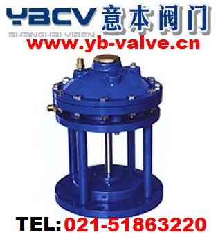 H742X铸钢隔膜式池底排泥阀，铸钢气动排泥阀