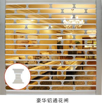 佛山不锈钢电动通花闸价格，豪华铝通花闸