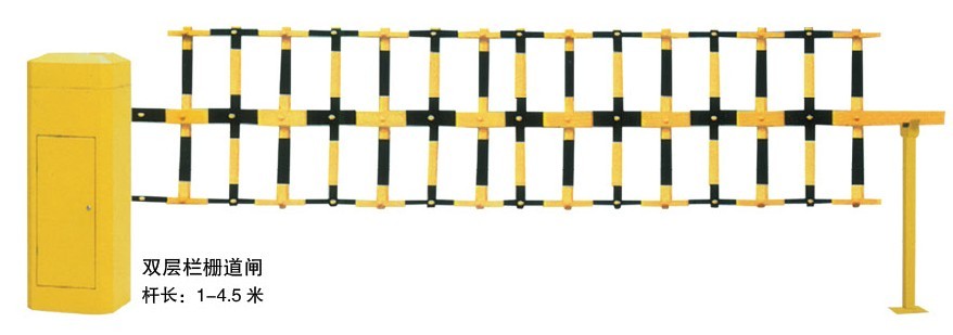 佛山智能道闸停车场安全系统，双层栏栅道闸