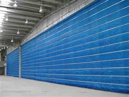 无机布折叠防火卷帘门