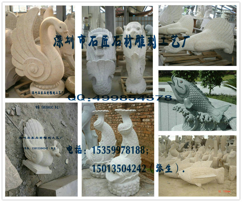 深圳水景石雕喷泉雕塑水钵流水生产安装厂家