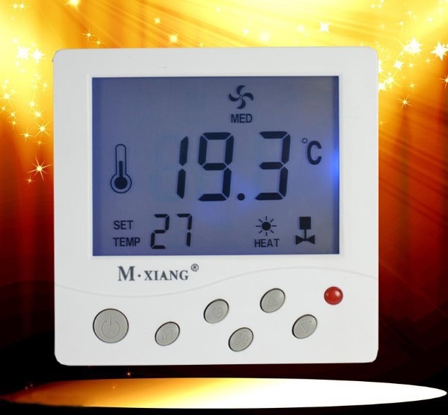 中央空调温控器 风机盘管温控器 房间 室内 风机温控器