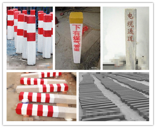 青岛预制水泥标志桩价格|水泥实心柱子图片